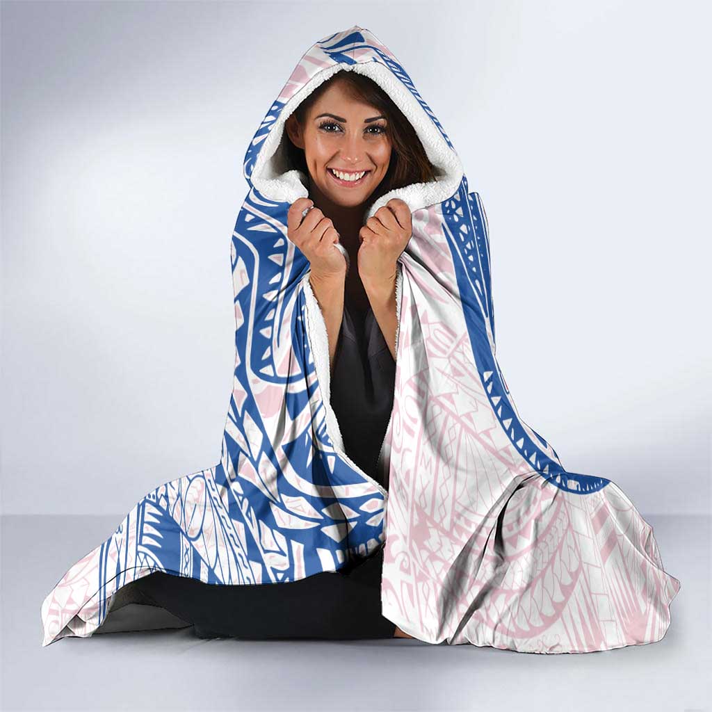 Personalized Western Bulldogs Polynesian Hooded Blanket Tribal Chest and Sleeve Tattoo Heritage Warrior