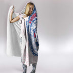 Personalized Western Bulldogs Polynesian Hooded Blanket Tribal Chest and Sleeve Tattoo Heritage Warrior