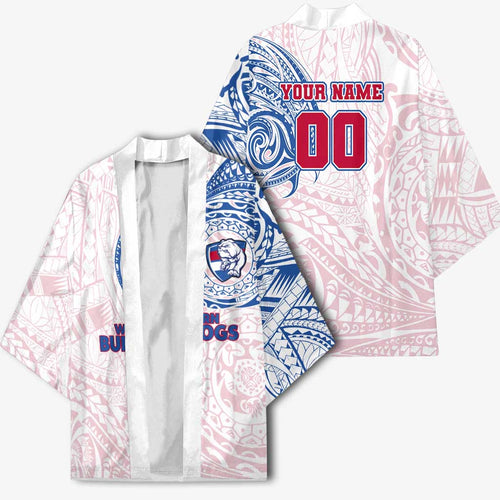 Personalized Western Bulldogs Polynesian Kimono Tribal Chest and Sleeve Tattoo Heritage Warrior