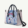 Personalized Western Bulldogs Polynesian Leather Bag Tribal Chest and Sleeve Tattoo Heritage Warrior