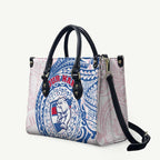 Personalized Western Bulldogs Polynesian Leather Bag Tribal Chest and Sleeve Tattoo Heritage Warrior