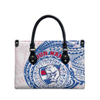 Personalized Western Bulldogs Polynesian Leather Bag Tribal Chest and Sleeve Tattoo Heritage Warrior