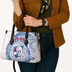 Personalized Western Bulldogs Polynesian Leather Bag Tribal Chest and Sleeve Tattoo Heritage Warrior