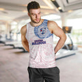 Personalized Western Bulldogs Polynesian Men Tank Top Tribal Chest and Sleeve Tattoo Heritage Warrior