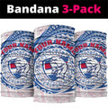 Personalized Western Bulldogs Polynesian Neck Gaiter Tribal Chest and Sleeve Tattoo Heritage Warrior