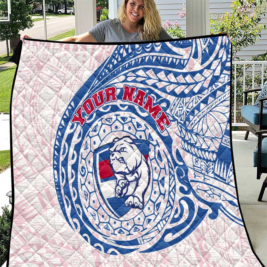 Personalized Western Bulldogs Polynesian Quilt Tribal Chest and Sleeve Tattoo Heritage Warrior