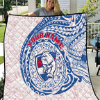 Personalized Western Bulldogs Polynesian Quilt Tribal Chest and Sleeve Tattoo Heritage Warrior