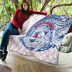 Personalized Western Bulldogs Polynesian Quilt Tribal Chest and Sleeve Tattoo Heritage Warrior