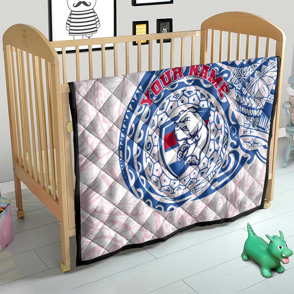 Personalized Western Bulldogs Polynesian Quilt Tribal Chest and Sleeve Tattoo Heritage Warrior