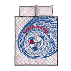 Personalized Western Bulldogs Polynesian Quilt Bed Set Tribal Chest and Sleeve Tattoo Heritage Warrior