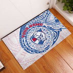 Personalized Western Bulldogs Polynesian Rubber Doormat Tribal Chest and Sleeve Tattoo Heritage Warrior