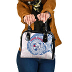 Personalized Western Bulldogs Polynesian Shoulder Handbag Tribal Chest and Sleeve Tattoo Heritage Warrior