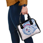 Personalized Western Bulldogs Polynesian Shoulder Handbag Tribal Chest and Sleeve Tattoo Heritage Warrior