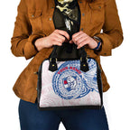 Personalized Western Bulldogs Polynesian Shoulder Handbag Tribal Chest and Sleeve Tattoo Heritage Warrior