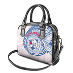 Personalized Western Bulldogs Polynesian Shoulder Handbag Tribal Chest and Sleeve Tattoo Heritage Warrior