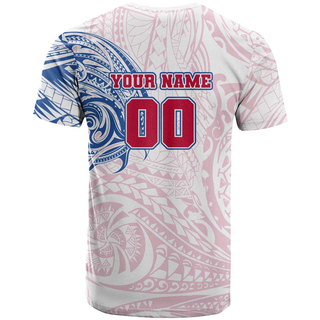 Personalized Western Bulldogs Polynesian T Shirt Tribal Chest and Sleeve Tattoo Heritage Warrior