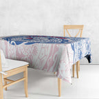 Personalized Western Bulldogs Polynesian Tablecloth Tribal Chest and Sleeve Tattoo Heritage Warrior