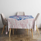 Personalized Western Bulldogs Polynesian Tablecloth Tribal Chest and Sleeve Tattoo Heritage Warrior