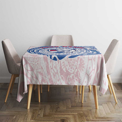 Personalized Western Bulldogs Polynesian Tablecloth Tribal Chest and Sleeve Tattoo Heritage Warrior