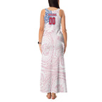 Personalized Western Bulldogs Polynesian Tank Maxi Dress Tribal Chest and Sleeve Tattoo Heritage Warrior