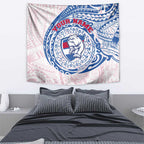 Personalized Western Bulldogs Polynesian Tapestry Tribal Chest and Sleeve Tattoo Heritage Warrior