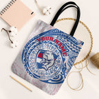 Personalized Western Bulldogs Polynesian Tote Bag Tribal Chest and Sleeve Tattoo Heritage Warrior