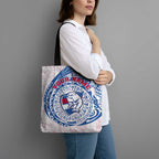 Personalized Western Bulldogs Polynesian Tote Bag Tribal Chest and Sleeve Tattoo Heritage Warrior