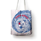 Personalized Western Bulldogs Polynesian Tote Bag Tribal Chest and Sleeve Tattoo Heritage Warrior