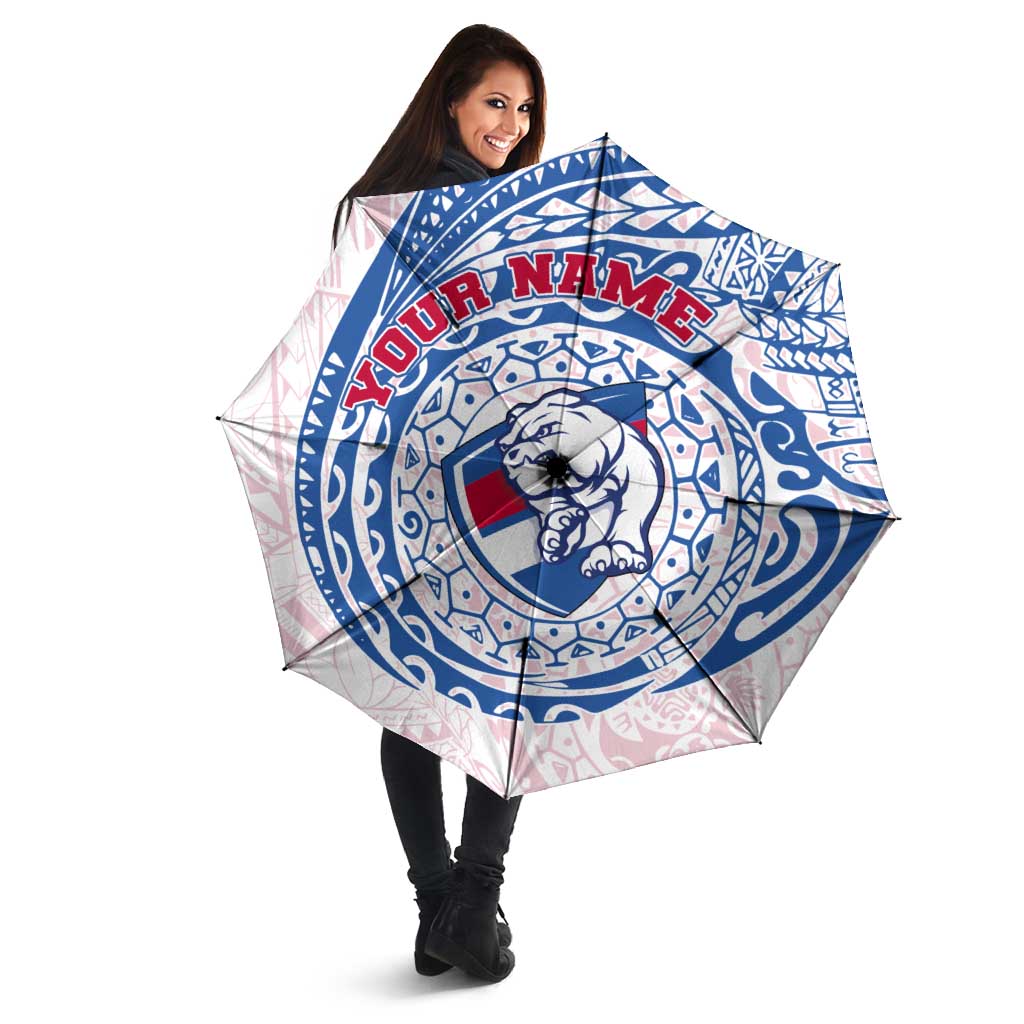 Personalized Western Bulldogs Polynesian Umbrella Tribal Chest and Sleeve Tattoo Heritage Warrior
