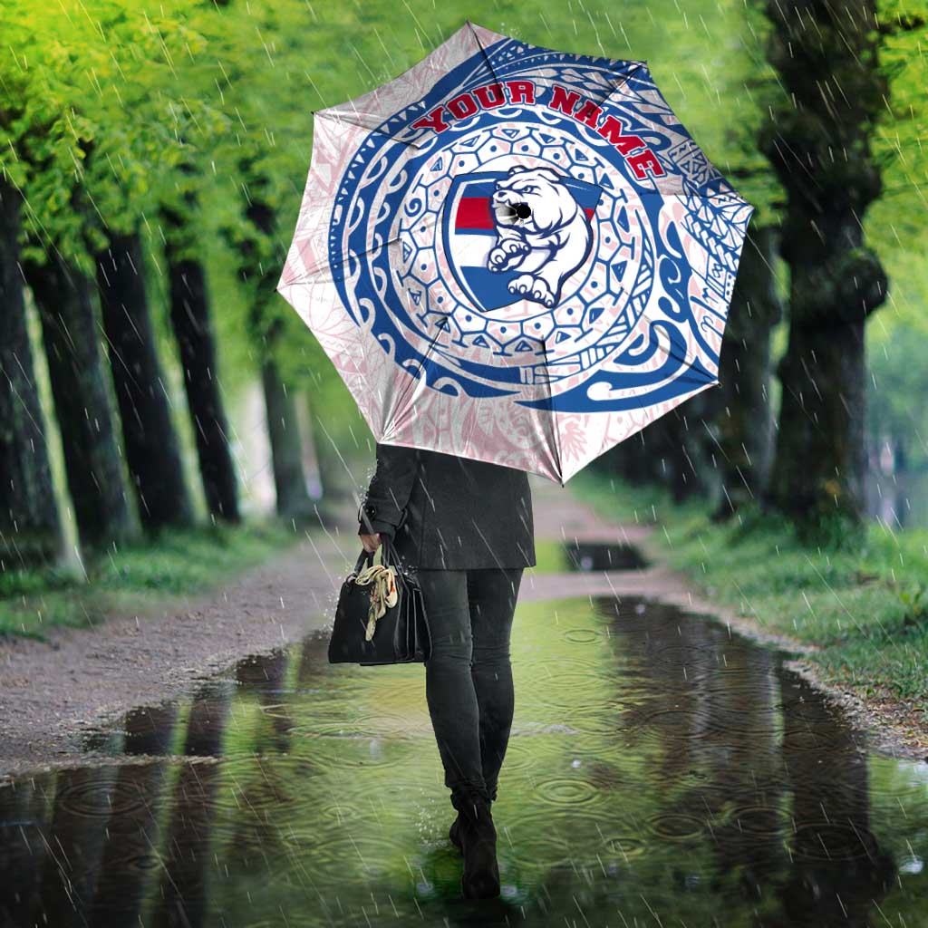 Personalized Western Bulldogs Polynesian Umbrella Tribal Chest and Sleeve Tattoo Heritage Warrior