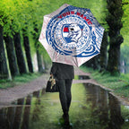 Personalized Western Bulldogs Polynesian Umbrella Tribal Chest and Sleeve Tattoo Heritage Warrior