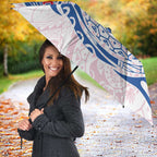 Personalized Western Bulldogs Polynesian Umbrella Tribal Chest and Sleeve Tattoo Heritage Warrior