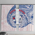 Personalized Western Bulldogs Polynesian Window Curtain Tribal Chest and Sleeve Tattoo Heritage Warrior
