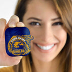 Personalized West Coast Eagles Polynesian AirPods Case Tribal Chest and Sleeve Tattoo Heritage Warrior