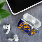 Personalized West Coast Eagles Polynesian AirPods Case Tribal Chest and Sleeve Tattoo Heritage Warrior