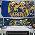 Personalized West Coast Eagles Polynesian Auto Sun Shade Tribal Chest and Sleeve Tattoo Heritage Warrior