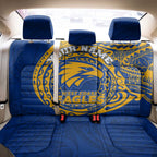 Personalized West Coast Eagles Polynesian Back Car Seat Cover Tribal Chest and Sleeve Tattoo Heritage Warrior