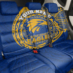 Personalized West Coast Eagles Polynesian Back Car Seat Cover Tribal Chest and Sleeve Tattoo Heritage Warrior