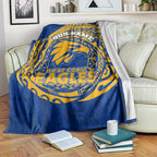 Personalized West Coast Eagles Polynesian Blanket Tribal Chest and Sleeve Tattoo Heritage Warrior