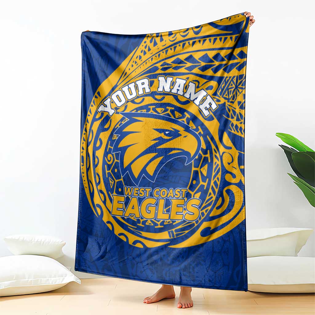 Personalized West Coast Eagles Polynesian Blanket Tribal Chest and Sleeve Tattoo Heritage Warrior