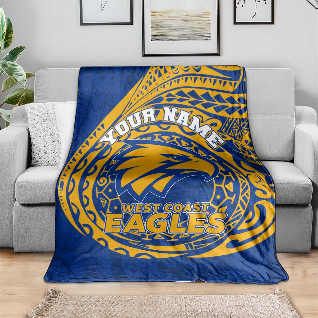 Personalized West Coast Eagles Polynesian Blanket Tribal Chest and Sleeve Tattoo Heritage Warrior
