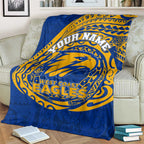 Personalized West Coast Eagles Polynesian Blanket Tribal Chest and Sleeve Tattoo Heritage Warrior
