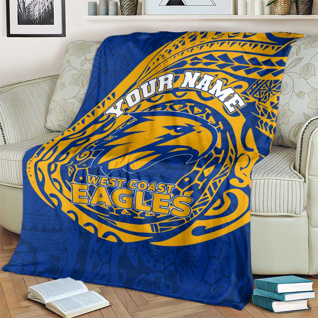 Personalized West Coast Eagles Polynesian Blanket Tribal Chest and Sleeve Tattoo Heritage Warrior