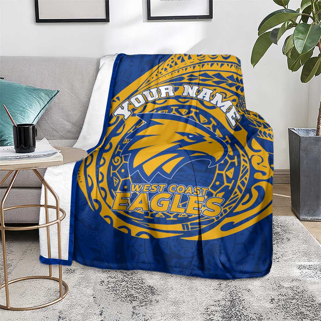 Personalized West Coast Eagles Polynesian Blanket Tribal Chest and Sleeve Tattoo Heritage Warrior