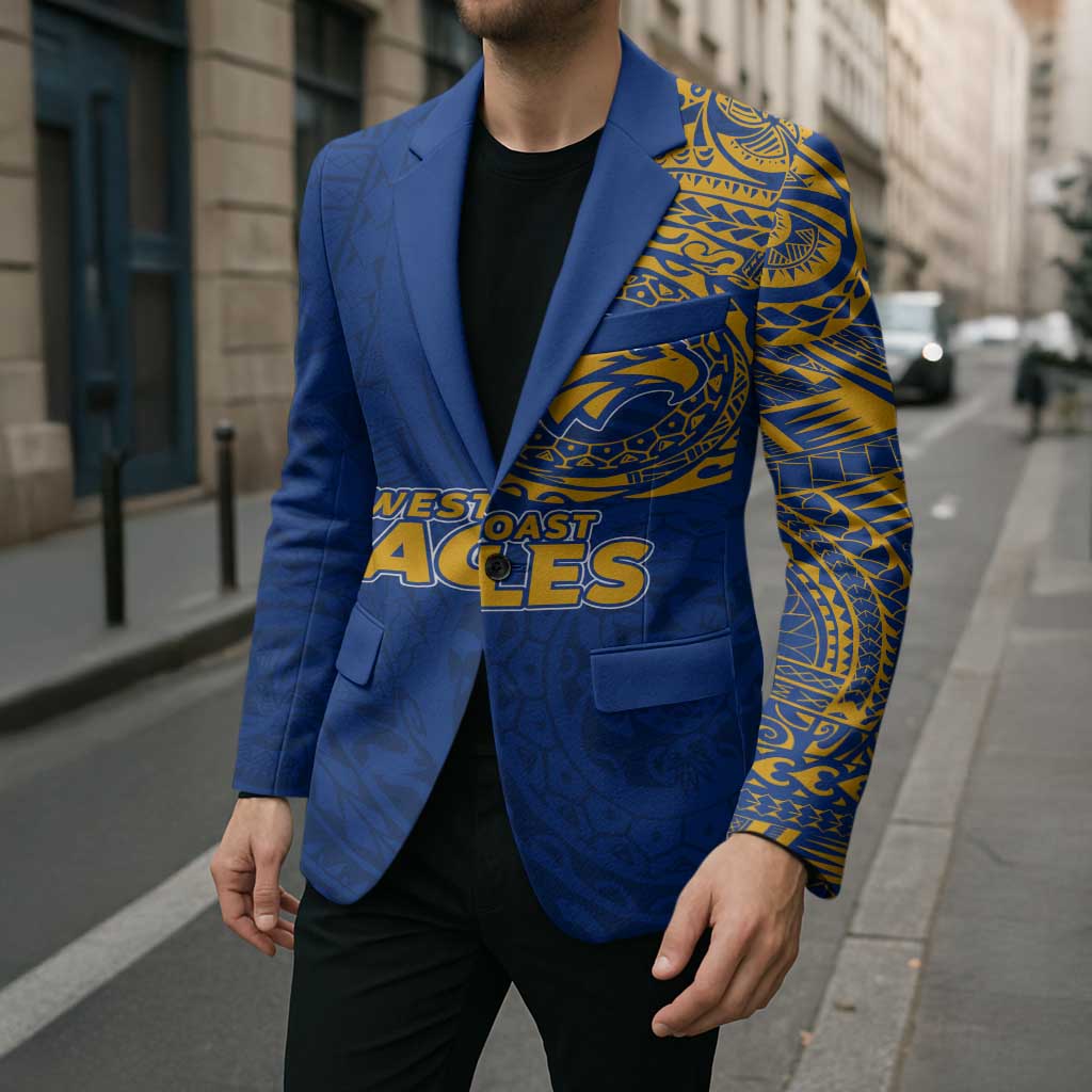 Personalized West Coast Eagles Polynesian Blazer Tribal Chest and Sleeve Tattoo Heritage Warrior
