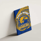 Personalized West Coast Eagles Polynesian Canvas Wall Art Tribal Chest and Sleeve Tattoo Heritage Warrior