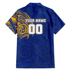 Personalized West Coast Eagles Polynesian Family Matching Tank Maxi Dress and Hawaiian Shirt Tribal Chest and Sleeve Tattoo Heritage Warrior