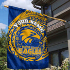 Personalized West Coast Eagles Polynesian Garden Flag Tribal Chest and Sleeve Tattoo Heritage Warrior