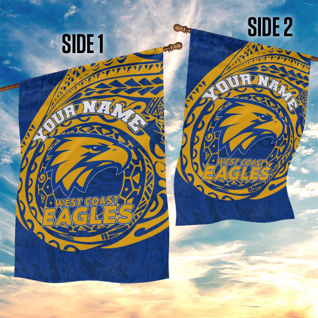Personalized West Coast Eagles Polynesian Garden Flag Tribal Chest and Sleeve Tattoo Heritage Warrior