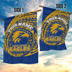 Personalized West Coast Eagles Polynesian Garden Flag Tribal Chest and Sleeve Tattoo Heritage Warrior